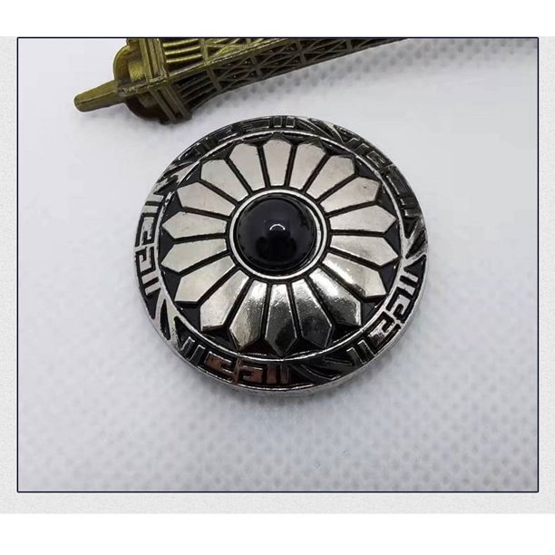 Accesorios para equipaje, hebilla de tela de 30 mm, accesorios de billetera hechos a mano, hebilla de tela de crisantemo turquesa de aleación