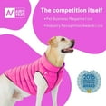 thumbnail image 3 of AiryVest Lightweight Reversible Winter Dog Coat - Warm Dog Jacket - Water Resistant Windproof - Insulated Dog Apparel for Small, Medium & Large Dogs - Comfortable Dog Puffer Vest - Pink-Purple, 3 of 3