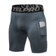 thumbnail image 3 of Paquete de 3 pantalones cortos deportivos para hombre, ropa interior de entrenamiento activo con bolsillo YEL  Pantalones cortos, 3 of 7