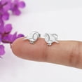 thumbnail image 7 of Jay Jools Bird Stud Earrings, 925 Sterling Silver Stud Earrings, Moissanite Diamond Stud Earring, Cute Earring, Gift for Her, 7 of 7