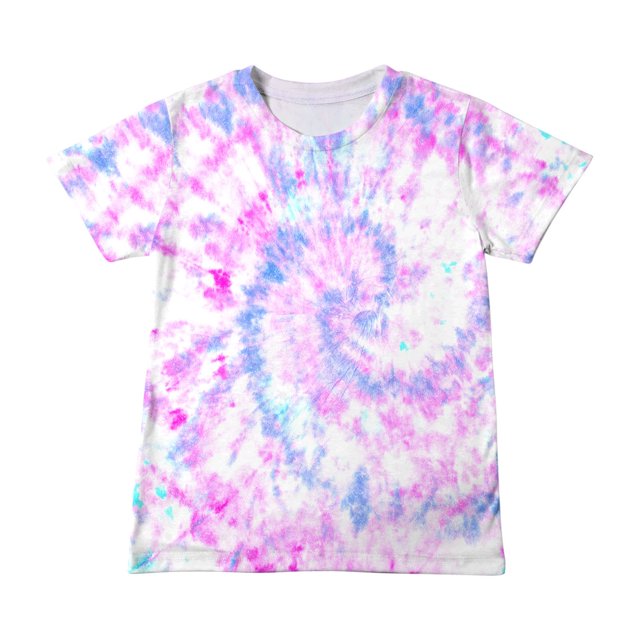 Hauts d'Été Décontractés Filles Garçons Mode Manches Courtes Dégradé Imprimé Hauts Col Rond Enfant T-Shirt Ample d'Été