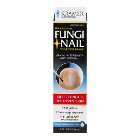 The Original Fungi Nail Toe & Foot Brand Maximum Strength Anti-Fungal Solution 1 fl. oz. Box