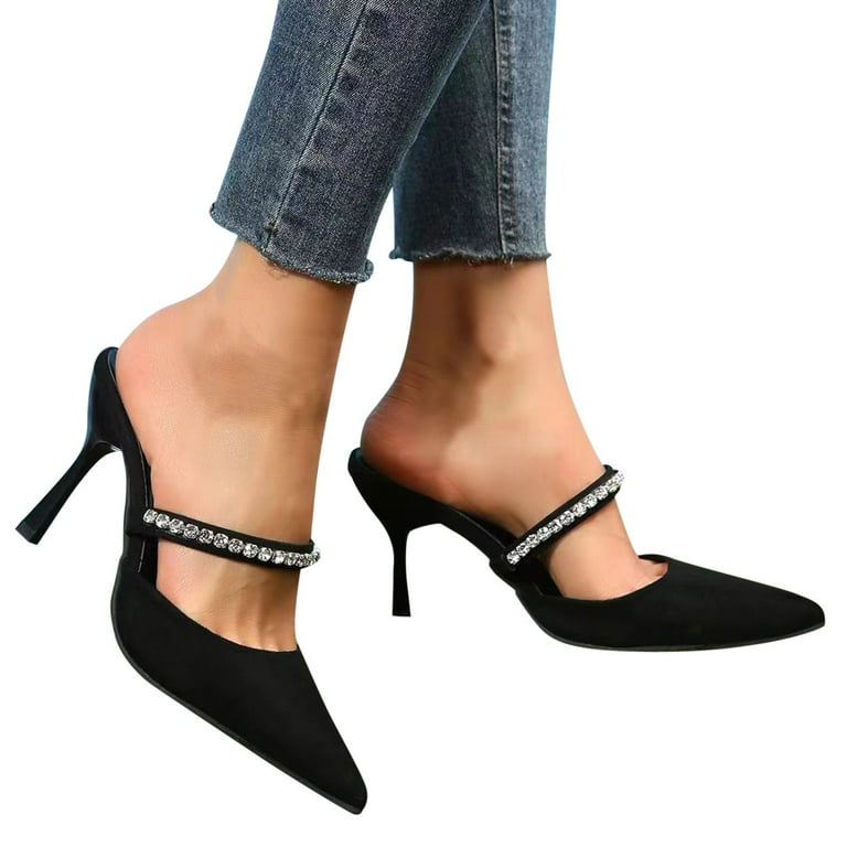 adviicd Comfortable Heels for Women Heels for Women Pointed Toe