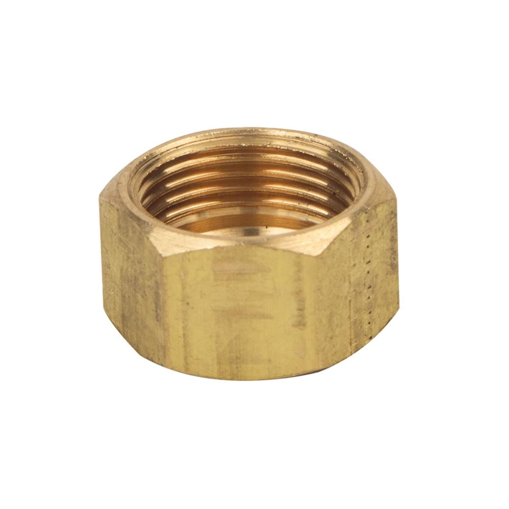 Thrifco Plumbing 4401047 61CX 3/8 Inch Lead-Free Brass Compression Cap 2/Pack