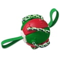 thumbnail image 2 of Plástico Pet Fútbol Balón de fútbol multifuncional Interactivo Interactivo Bolas de masticación Juguete Parque Delantero Patio Piscina Juega Juegue Con Cuerda Verde Rojo Inevent PT000725-03, 2 of 7