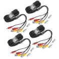 thumbnail image 3 of Abastado 4Pcs BNC Video Power Cable CCTV Wire Cord Security System Accessories 20m, 3 of 8