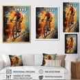 thumbnail image 4 of Designart "Bold Bicycle Adventures I" Bicycle Floater Framed Wall Decor, 4 of 7