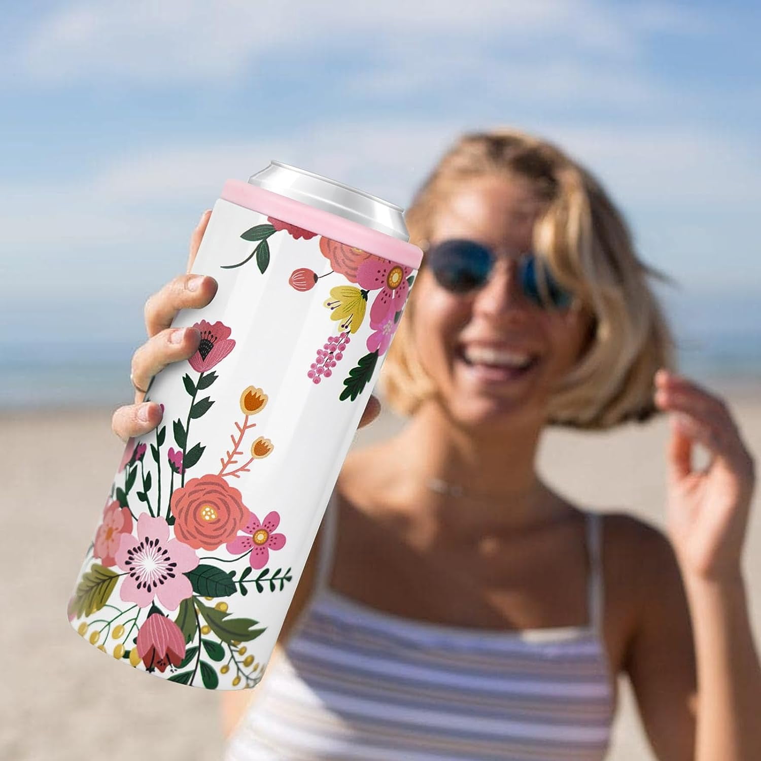 Swig Life Skinny Can Coolie – Neopren-Hülle Für Schlanke Dosen & Flaschen (12 Oz), Isoliert, Mit Tasche
