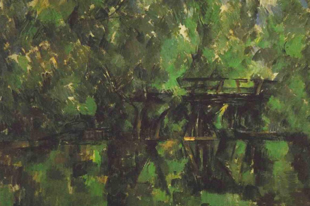 Cezanne Bridge Over The Pond Impressionist Posters Paul Cezanne Art