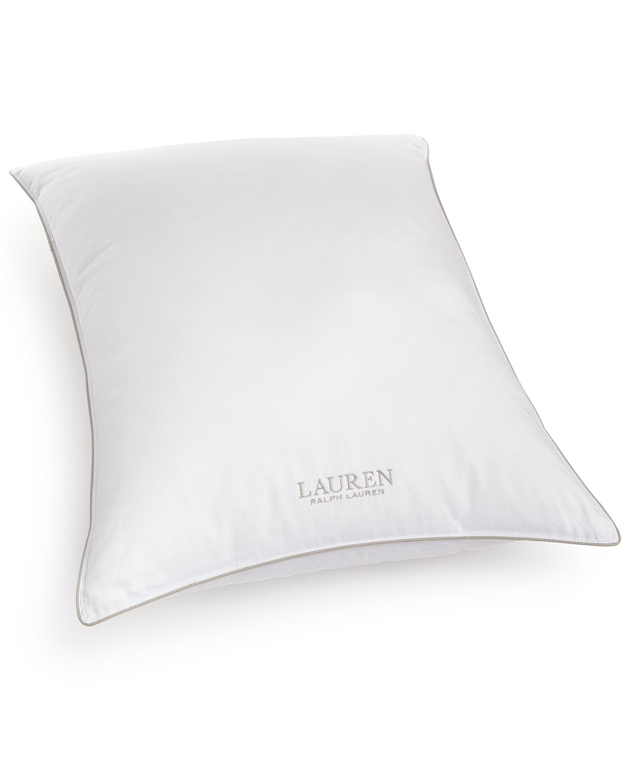 Ralph Lauren Lux-Loft Firm Density Down Alternative Pillow, Certified  Asthma and Allergy Friendly, King, White 