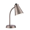 thumbnail image 2 of Satco 13 inch Large Gooseneck Desk Table Lamp 1 Light Brushed Nickel, 2 of 2
