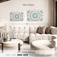thumbnail image 4 of Elephant Stock Mandala Abstract Wall Art - Horizontal Canvas Wall Art - Hallway Wall Decor - Decor Elements Canvas - Orange And Teal Decor - 30" x 20", 4 of 8