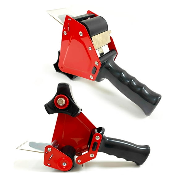 2 Heavy Duty Tape Gun Dispenser Packing Machine Shipping Grip Roll Sealer Cutter