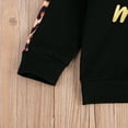 thumbnail image 4 of Newborn Baby Cute Leopard Sweat Suits Outfits Mini Letter Printed Pants Set 3Pcs, 4 of 7