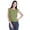 Olive Green, variant on Moomaya Cotton Jersey Tops For Women Sleeveless Printed Round Neck Casual Wear