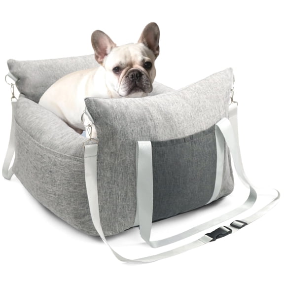 Dog Car Carrier Seat - Color-Block, Fully Detachable & Machine Washable, Large Capacity Pet Travel Carrier With Secure Buckle, For Car Front/Back Seat, Home & Outdoor Use (Park/Travel)