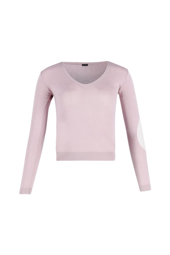 Pre-Owned Joseph V-Neck Sweater in Pink Cotton