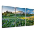 thumbnail image 3 of TISHIRON 3PCS Framed Canvas Wall Art Set,36"x24" Wildflowers at Sunset Canvas Art Decor, 3 of 7