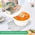 thumbnail image 3 of Yayeee Pot Holders Kitchen Heat Resistant with Pocket 7"x9.8" Cotton Oven Cooking Hot Pads, Pink and Green Cat, 3 of 7