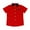 Red, variant on yillto Kids Shirts Button down Short Sleeve School Uniform Summer Tops Boys Cotton Dressy Shirt with Pockets