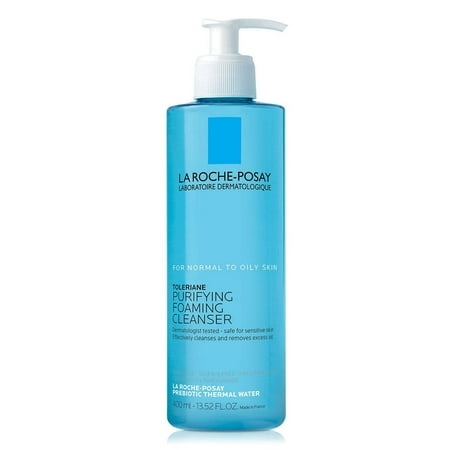 La Roche-Posay Toleriane Face Wash Cleanser, Purifying Foaming Cleanser for Normal Oily & Sensitive Skin