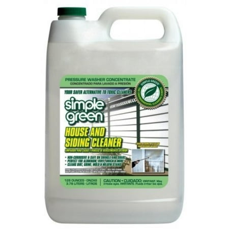 128OZ HOUSE & SIDING PRESSURE WASHER CLEANER, Cleans Mold and Mildew By SIMPLE (Best Siding Cleaner For Pressure Washer)