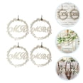 thumbnail image 2 of KAKOWELY 4 colgantes delicados para silla de boda, diseño de Mr. y Mrs., 2 of 4