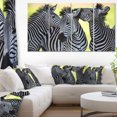 thumbnail image 1 of Zebras Socializing and Kissing - African Canvas Art Print, 1 of 3