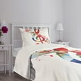 thumbnail image 3 of Ambesonne Music Quilted Bedspread Set 2 Pcs, Notes Rhythm Art, Twin Size, Multicolor, 3 of 5