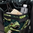 thumbnail image 6 of Crocodile Foldable Mini Trash Can for Car with Lid, Leak-proof Hanging Storage Bag - Car Garbage Can, 6 of 6
