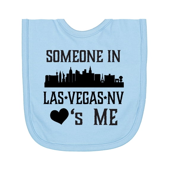 Inktastic Las Vegas Nevada Someone Loves Me Skyline Newborn Bib