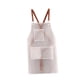 thumbnail image 5 of Delantal de cocina Macarena Delantal de trabajo impermeable con Bolsillos múltiples blancos, 5 of 8