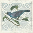 thumbnail image 3 of Wild Apple Portfolio 20x20 Black Modern Framed Museum Art Print Titled - Monument Etching Tile II Blue Bird, 3 of 5