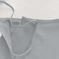 thumbnail image 4 of Tank Tops for Women Square Neck Sleeveless Cami Top with Thin Straps Soft Cropped Undershirts Gray Free Size, 4 of 7