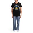thumbnail image 4 of CafePress - Together With Ukraine Women's Dark Pajamas - Women's Short Sleeve Print T-Shirt and Pants Dark Cotton Pajama Set, 4 of 7