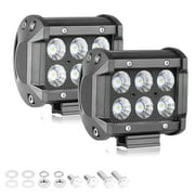 LED Light Bar OFFROADTOWN 2PCS 4Inch 18W Flood Pods Driving Reverse For Off-Road Tractor 4WD 12V