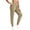 Khaki, variant on Womens Workout Sweatpants Drawstring Elastic Waist Jogger Pants with Pockets Gym Casual Purple L