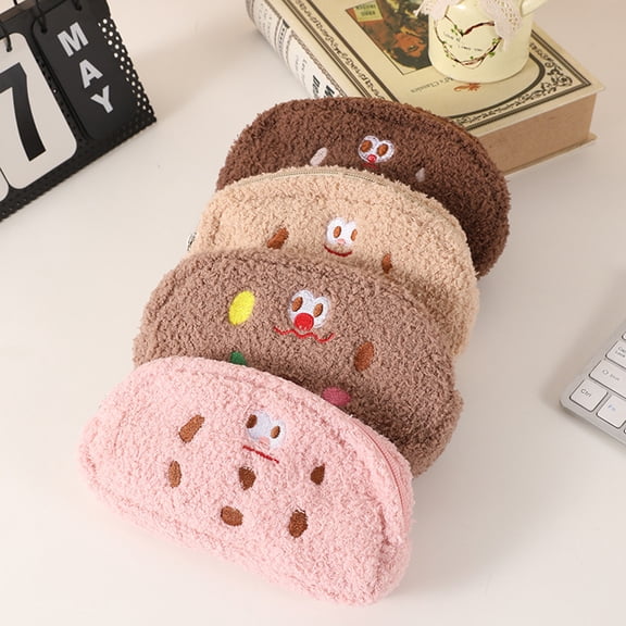 Under $1 Pencil Case, Cookies And Pencil Case Cute And Quirky Stationery Box with Large Capacity Storage Bag Pencil Case Back to College
