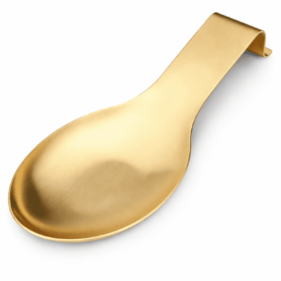 Stainless Steel Spoon Rest Holder for Kitchen Counter, Large Spatula Ladle Utensil Rest with Brushed Finish, Dishwasher Safe Stove Top Drip Catcher 9.8 x 3.7 Inch