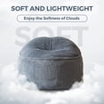 thumbnail image 5 of GOODONE Bean Bag Chair Sofa, Big Comfy Chair for Bedroom Living Room,Begie, 5 of 8