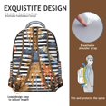 thumbnail image 5 of Roomy Hawaii Tropical Wind Palm Leaves Student Backpack: Durable Lightweight Laptop Daypack with Padded Sleeve for College & High School, Perfect for Commuting, A Fantastic Gift for Women & Men, 5 of 6