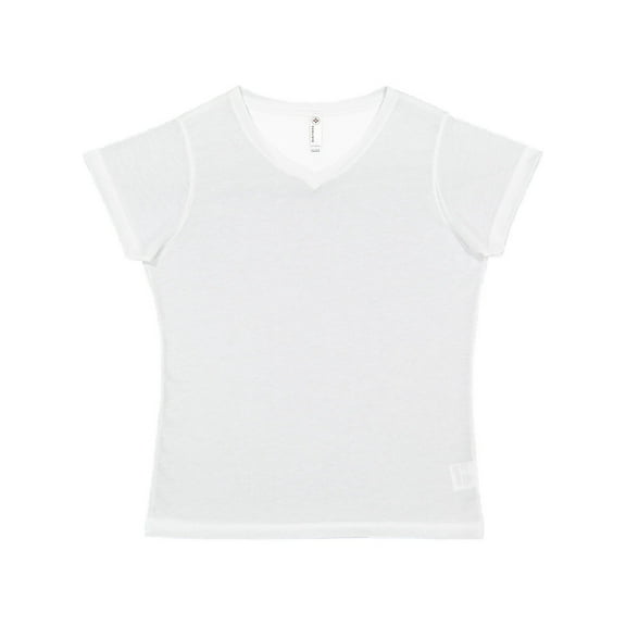 Sublivie 1507 Ladies' V-Neck Sublimation T-Shirt WHITE M