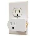 thumbnail image 2 of 2/Pack 3 Prong Wall Tap Grounding Outlets Adapter With Power Switch, 2 of 3