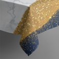 thumbnail image 4 of Blue White Gold Marble Pattern Rectangle Tablecloth 60"x102",Waterproof Polyester Rectangle Table Cloth, Wipeable Spillproof Polyester Tablecloth for Dining, Camping, Indoor and Outdoor, 4 of 6