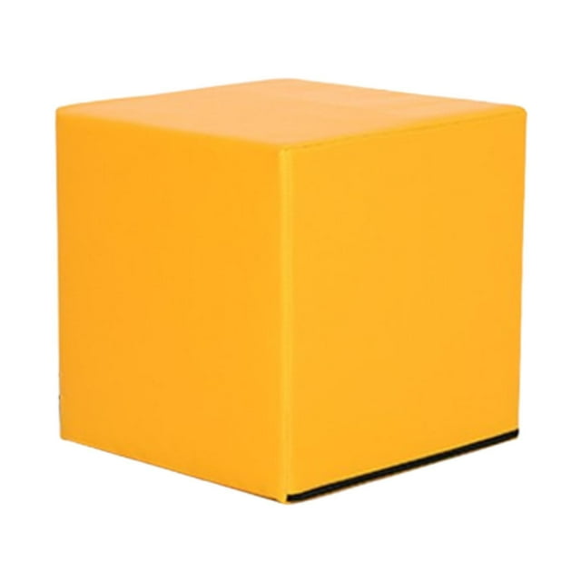 Lipstore Accessoires de Tabouret Cube Brique de Salon pour Bureau Habillage Étirement Jaune