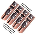 thumbnail image 4 of Xuanheng Simple 4 Cordes Guitare Basse Chevalet Bronze Individuel 4pcs DIY, 4 of 5