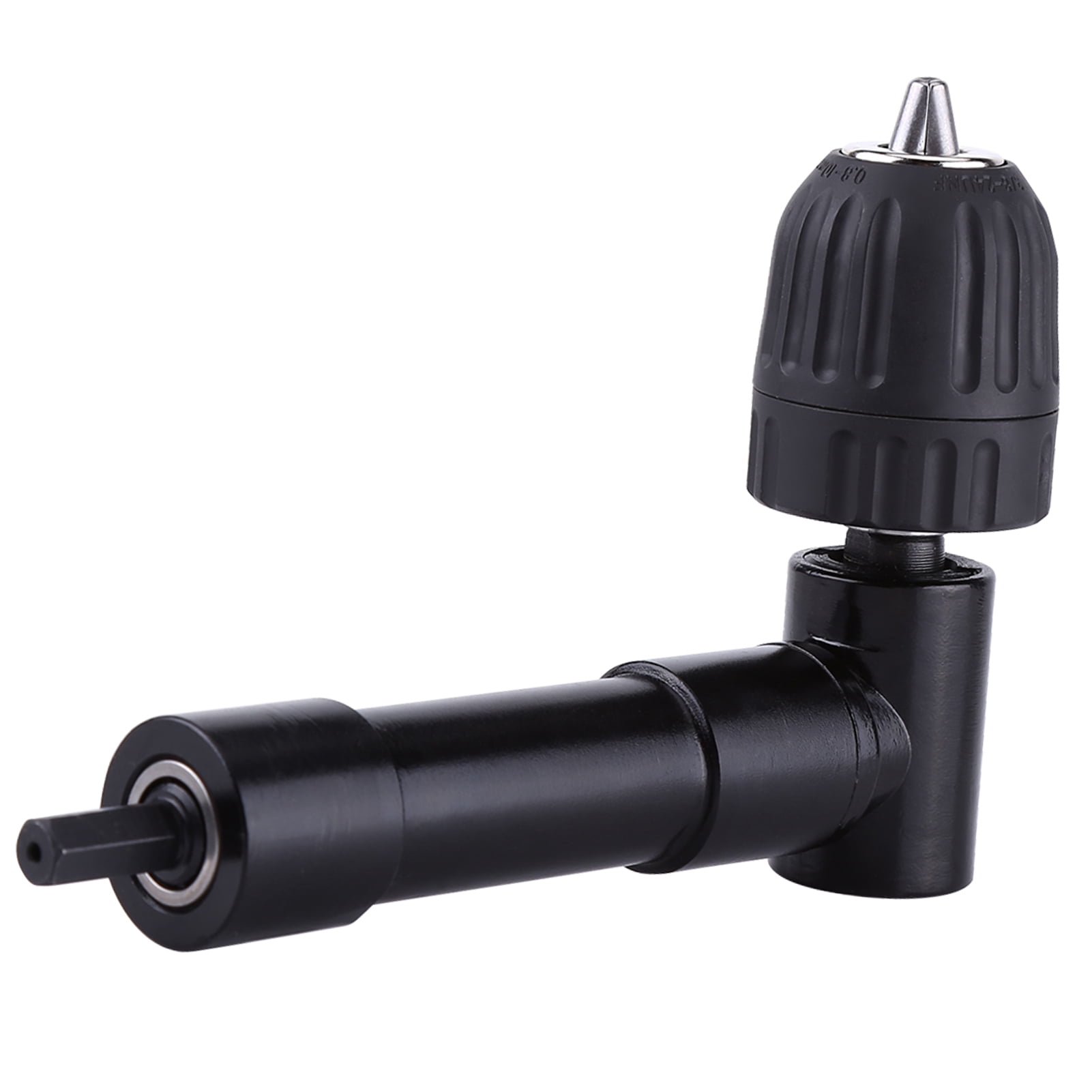 Right Angle Drill Attachment, Aluminum Alloy Right Angle Drill Extension Tool, 8mm Hex Shaft Drill Bit Adapter, for Tight Spaces, Extends Power of Cordless Screwdriver