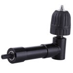Right Angle Drill Attachment, Aluminum Alloy Right Angle Drill Extension Tool, 8mm Hex Shaft Drill Bit Adapter, for Tight Spaces, Extends Power of Cordless Screwdriver