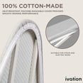 thumbnail image 3 of Mueble de pared para tabla de planchar Ivation con espejo, color blanco, 3 of 8