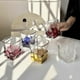 thumbnail image 2 of Artistic Wine Glass Ice Cube Cup Light Luxury Water Whiskey Home (Transparent, 300 ml / 10.15 oz) Transparent 300 ml / 10.15 oz Ref: 4561, 2 of 5